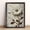 Daisy, variant on 12x16in Framed 3D Lily Wood Print, Wooden Frame & Backing, Neutral Beige Brown Floral Wall Art for Living Room Bedroom Decor