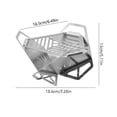 thumbnail image 3 of TIELUTT Grille de Barbecue Extérieur Triangle Réchaud de Barbecue Domestique en Acier Inoxydable Réchaud à Carte Portable Mini Barbecue de Table Grill Intérieur Grille de Barbecue Extérieur Portable Barbecue Barb Grill Trader Grill, 3 of 8