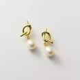 thumbnail image 3 of K-KED 925 Sterling Silver & Freshwater Pearl Stud Earrings / Studs / Pearls-Silver, 3 of 6