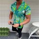 thumbnail image 2 of Camisas casuales de manga corta de moda de verano para hombres Pompotops  oipoqjl48768, 2 of 7