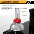 thumbnail image 4 of Arksen 30 Gallon Portable Gas Caddy Fuel Storage Tank Large Gasoline Diesel Can Hand Siphon Pump Rolling Wheels, Black, 4 of 7