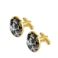 thumbnail image 2 of Koala Elegant Men's Stainless Steel Cufflinks for Formal Attire - Ideal for Business Wear and Weddings, 2 of 6