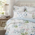thumbnail image 3 of Levtex Home – Seraphine Blooms Duvet Cover Set – Twin Duvet Cover (68x88in) and 1 Standard Sham (20x26in) – Floral Botanical – White – Cotton – Button Closure – No Insert Included, 3 of 7