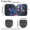 thumbnail image 4 of Yuyamidu Hummingbird Car Windshield Sun Shade Rose Front Window Sunshade Large Car Shade Auto Accessories for SUV Van Big Sedan Keep Vehicle Cool, 4 of 7