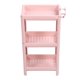 thumbnail image 2 of Estante de almacenamiento para piso de baño, estante de pie estable y duradero de múltiples capas, estantes de esquina independientes, color rosa, 3 capas, 2 of 14