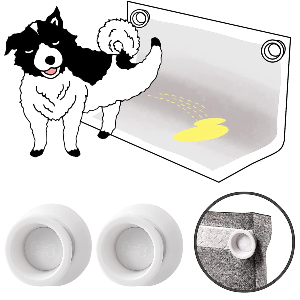 Pee Pad Holder 2 Pack Potty Training Pad Holder with Self