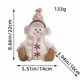 thumbnail image 4 of Muñeco de Nieve Navideño de Patas Cortas, Muñeco de Punto Marrón Cálido, Decoración de Rudolf, Muñeco de Duende Enano, Decoración Navideña, 4 of 7