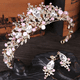 thumbnail image 2 of Corona Tocado Con Aretes Cristal De Novia Malubero Malu1790, 2 of 3