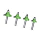 thumbnail image 2 of Brocas Para Enrutador De Bordes Redondeados De Vástago De 4 Piezas, 5/8 Pulg., 3/4 Pulg., 7/8 Pulg., 1 Pulg., Radio De Alta Dureza, Borde Redondeado De Esquina, Broca Para Enrutador Para Carpintería, 2 of 14