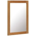 thumbnail image 3 of vidaXL Solid Oak Wood Mirror Bathroom Hall Home Makeup Decoration Multi Sizes, 3 of 15