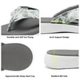 thumbnail image 3 of Dream Pairs Women's Arch Support Flip Flops Comfortable Soft Cushion Thong Sandals Casual Indoor Outdoor Walking Beach Summer Shoes SDFF2223W DARK GREY Size 6, 3 of 4