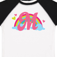 thumbnail image 4 of Inktastic Rainbow Letter M Monogram Girls Toddler T-Shirt, 4 of 5