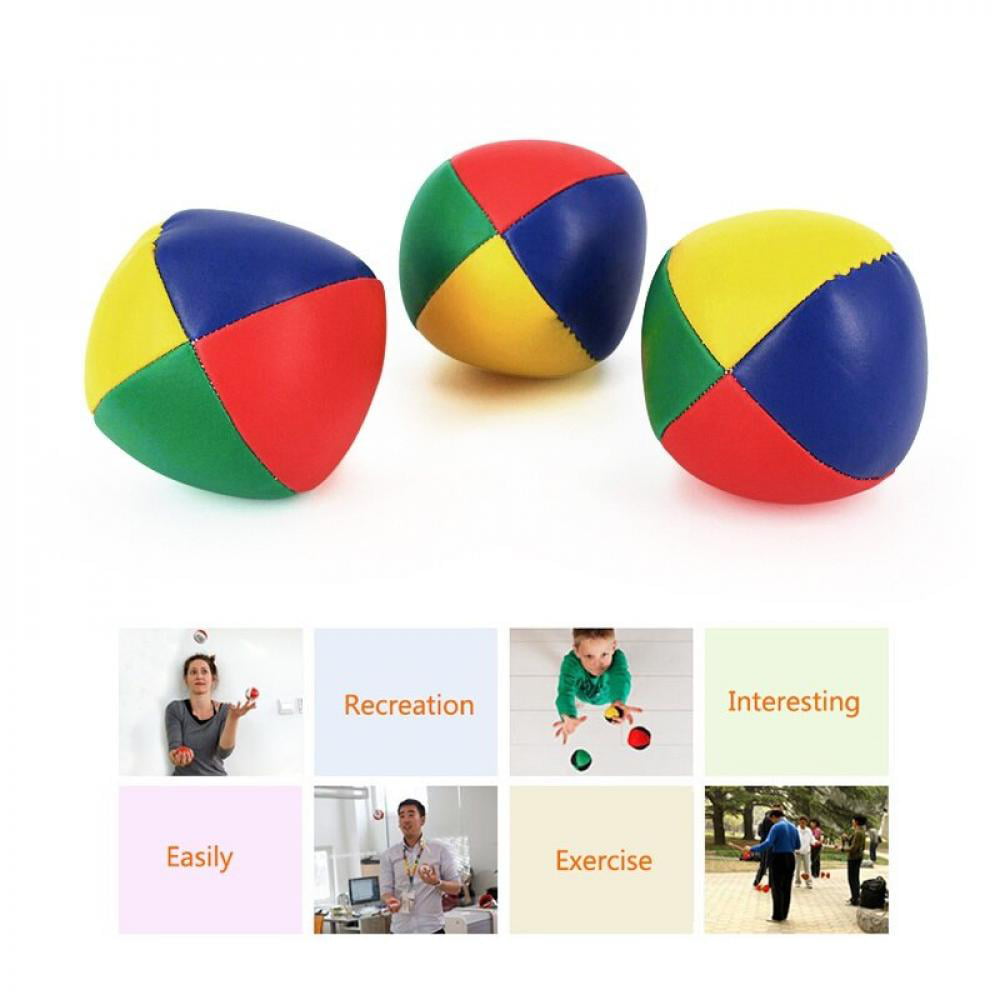 Traditional Kids Juggling Ball Set Fun Trick Circus Beginners Learning Toy 