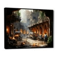 thumbnail image 2 of Designart "Bazaar in Egypt" Egypt Floater Framed Canvas Print, 2 of 7