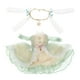 thumbnail image 2 of Vestido de muñeca BJD de 1/6 de 12 pulgadas con diadema de encaje hecha a mano para la noche de muñecas Verde, 2 of 9