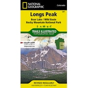National Geographic Trails Illustrated M Longs Peak: Rocky Mountain National Park Map [Bear Lake, Wild Basin], Book 301, (Paperback)