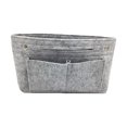 thumbnail image 1 of Destyer Felt Large Capacity Makeup Organizer Inner Bags Fit All Essentials Wide Application Felt Insert Bag Grey, 1 of 6