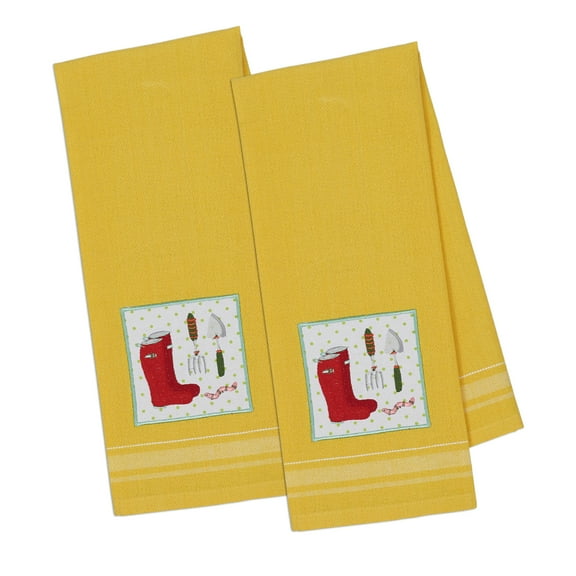 Design Imports GARDENER EMBELLISHED DISHTOWEL