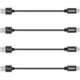 thumbnail image 1 of wonima02 4 Short USB Micro Cables(9in/23cm) Nylon Braided Charge & Sync Power Cord for Samsung Galaxy S7 Edge/ S6/ S5/ S4, Note 5/4/ 3, USB Charging Station, MP3, headlamp, Android Device, 1 of 1