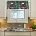 thumbnail image 2 of Yayeee Kitchen Valance Rod Pocket 54" x 18" Living Room Window Curtain, Christmas Cat, 2 of 6