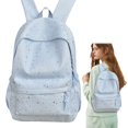 thumbnail image 2 of Star Print Backpack for Women, Lightweight Daypack, Casual Travel Rucksack, Fashion Multipurpose Bookbag, Large Capacity Shoulder Backpack, Soft Star Pattern Rucksack, Stylish Carry Bag, 2 of 5