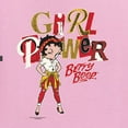 thumbnail image 5 of Wild Bobby, Betty Boop Winking Girl Power Femenist Betty Boop Unisex Hoodie Sweatshirt, Light Pink, X-Large, 5 of 5