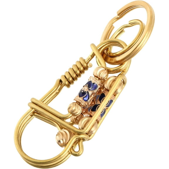 1pc birdie Keyring Handmade Brass Enamel Hook Keychain Snap Hook Key Organizer for Keychain Purse Backpack Ornament Decorations