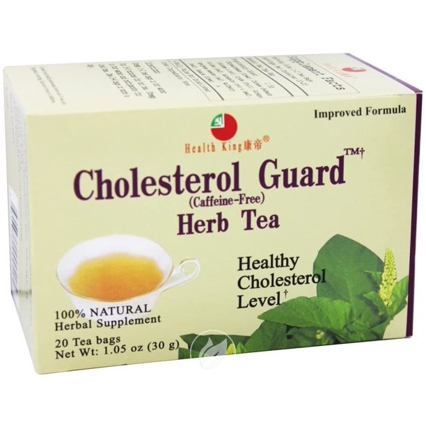 Health King Medicinal Teas 418038 Cholesterol Guard Herb Tea 20 Tea Bags, Pack of 2
