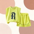 thumbnail image 3 of Bixock Casual 2 Piece Set for Boys and Girls,Summer Toddler Clothes Sleeveless Tops Elastic Waist Pants Workout Sports Outfits for Kids Age 2-14Y Lightweight Set, 3 of 6