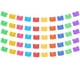 thumbnail image 4 of Papel picado Brisa Floral | Guirnaldas | 5 tiras de 5 metros | diseño de destellos tricolor con colores vibrantes | enramada mexicana artesanal | decoración de plastico picado, 4 of 5