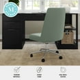 thumbnail image 4 of Martha Stewart Upholstered Office Chair in Sage/Polished Nickel, 4 of 12