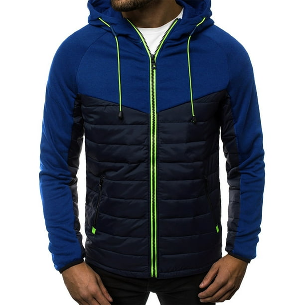 Men's Color Block Full Zip up Sweatshirt Long Sleeve Training