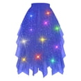 thumbnail image 5 of Tulle Skirts for Women with Light High Waisted Irregular Mesh Layered Flowy A Line Midi Skirt Elegant Tutu Skirts, 5 of 5