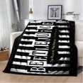 thumbnail image 3 of Horror movie B-Beetlejuice blankets Flannel Warm blanket Soft and comfortable blanket Travel Blanket bed linings Birthday Gift, 3 of 5