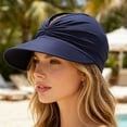 thumbnail image 4 of 2026 New Women's UV Protection Sun Visor Hat, Sun Hats for Women, Lightweight Foldable Ponytail Sports Cap Beach Outdoor, 4 of 5