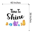 thumbnail image 4 of Home Wall Decal - Time to Shine - Cute Quote Design Colorful Cute Shinning Crystals and Diamonds - Proudly Hand Made Decal - Size: 40 In(W) x 36 In(H), 4 of 5