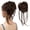 L-Dark Chocolate, variant on Large Messy Bun Hair Piece, Wavy Curly Scrunchie Synthetic Chignon Ponytail Hair Extensions, Thick Updo Hairpieces for Women, Fake Hair Bun Scrunchies for Daily Wear