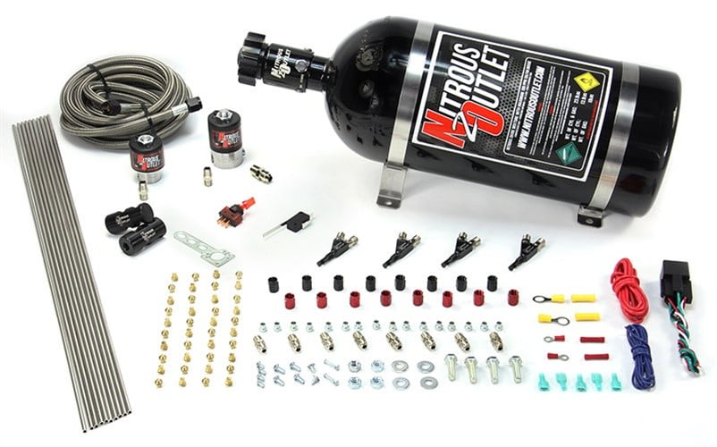 Nitrous Outlet 4 Cylinder 2 Solenoids Direct Port System With