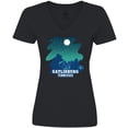 thumbnail image 3 of Inktastic Smoky Mountains Gatlinburg Tennessee with Bear Women's V-Neck T-Shirt, 3 of 5
