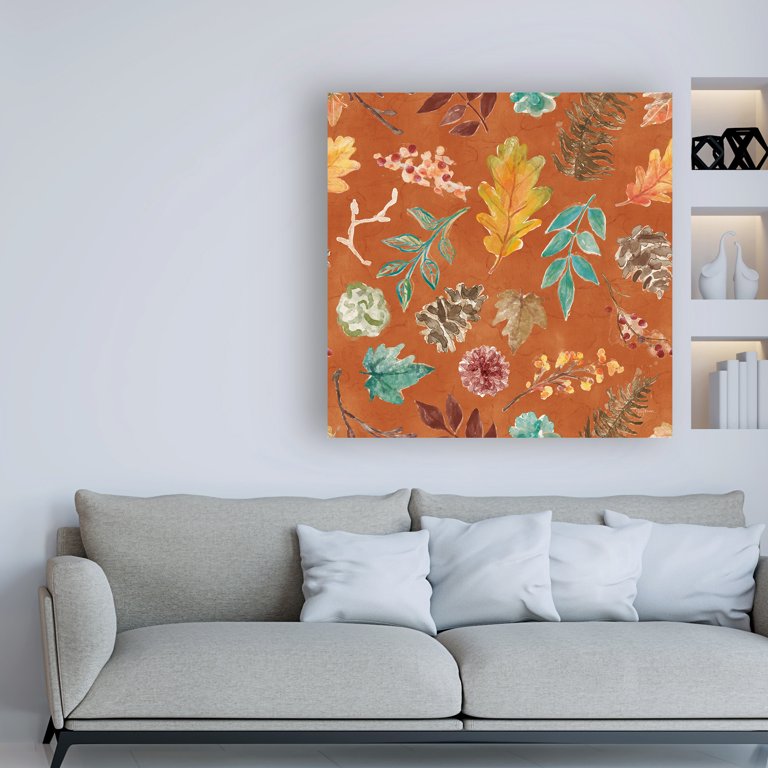 Trademark Fine Art 'Autumn Friends Pattern IIB' Canvas Art by Mary