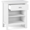 thumbnail image 3 of Simpli Home Artisan Table de Chevet Transitionnel en Bois 24 Pouces Blanc, 3 of 7