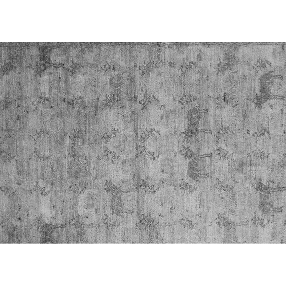 Ahgly Company Indoor Rectangle Abstract Gray Modern Area Rugs, 4' x 6'