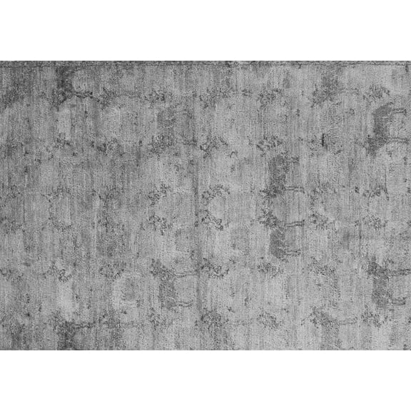 Ahgly Company Indoor Rectangle Abstract Gray Modern Area Rugs, 7' x 9'