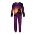 thumbnail image 4 of Racifhz Family Halloween Pajamas Matching Loungewear Set Printed Long Sleeve Top and Pants Cozy Nightwear Festive Sleepwear Gift Set for Family Holiday Celebration Wear, Men Size:XXXL, 4 of 6