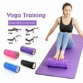 thumbnail image 4 of Textured Foam Roller, Hollow EVA Yoga Massage Roller 10.2 x 3.1 in for Pilates, Stretching and Fitness, 4 of 9