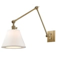thumbnail image 2 of Hudson Valley Lighting - Hillsdale - One Light Swing Arm Wall Sconce-Aged Brass, 2 of 2
