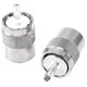 thumbnail image 5 of 10 Piezas Conector UHF Macho PL259 Enchufe Soldadura RG58 RG142 LMR195 RG400 Cable Plata, 5 of 8