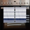 thumbnail image 2 of Navy Blue Stripe Kitchen Towels Set of 4, Water Absorbent Dish Towel, Modern Rustic Horizontal Blue Striped Decorative Hand Towels - Quick Drying Cloth for Cooking Baking, 18x28 Inch, 2 of 8