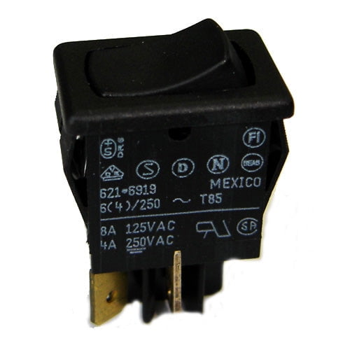 62116919-0-0-N - ROCKER SWITCH 1P1T 8A ON-OFF 125VAC QT 13X20MM BLK