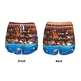 thumbnail image 3 of Rateoe Animals On Noah's Ark2 Printed 2 in 1 Women's Workout Shorts for Athletic Gym Running Shorts with Phone Pockets-Medium, 3 of 7